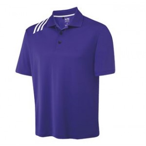 ADIDAS top Climacool® 3 stripe solid polo Performance  GSM Polo Shirt