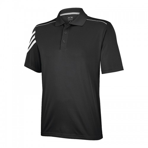 adidas climacool 3 stripe polo shirt