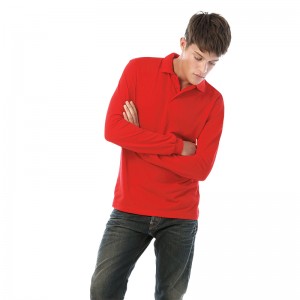 B&C Brand Safran long sleeve Performance 180 GSM Polo Shirt