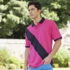 Front Row & Co top Diagonal stripe house polo 200 GSM Polo Shirt