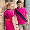 Front Row & Co top Diagonal stripe house polo 200 GSM Polo Shirt