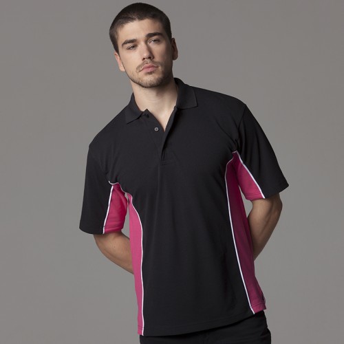 Gamegear Track Pique Polo Shirt Black/Orange XXL