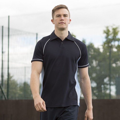 Finden Hales contrast Piped performance 200 GSM Polo Shirt