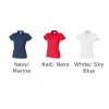 Front Row & Co top Women's contrast pique elegant Polo Shirt