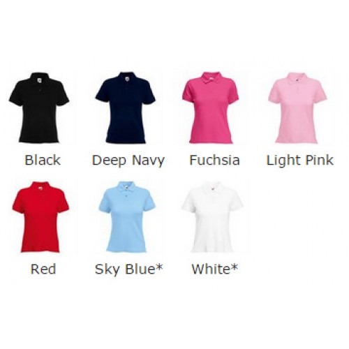 Fruit of the Loom top Lady-fit polo ctton 220 GSM Polo Shirt