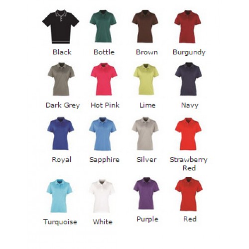 PREMIER top Women's Coolchecker® pique polo Performance 155 GSM Polo Shirt